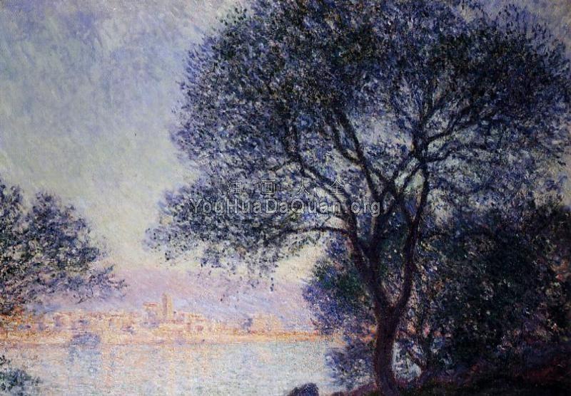 Antibes Seen from the Salis Gardens - 克劳德·莫奈